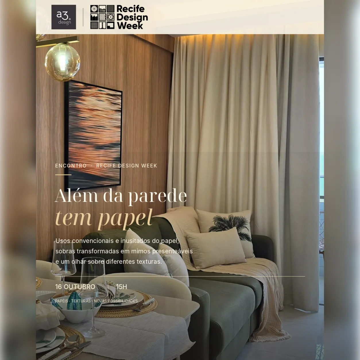 Além da parede tem papel - A3 Design Store